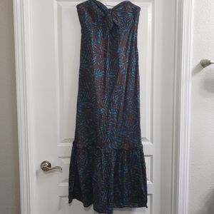 Brown and blue mermaid dress